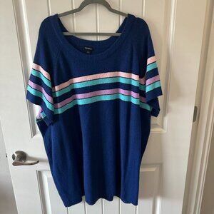 Torrid - Short Sleeve Striped Sweater
